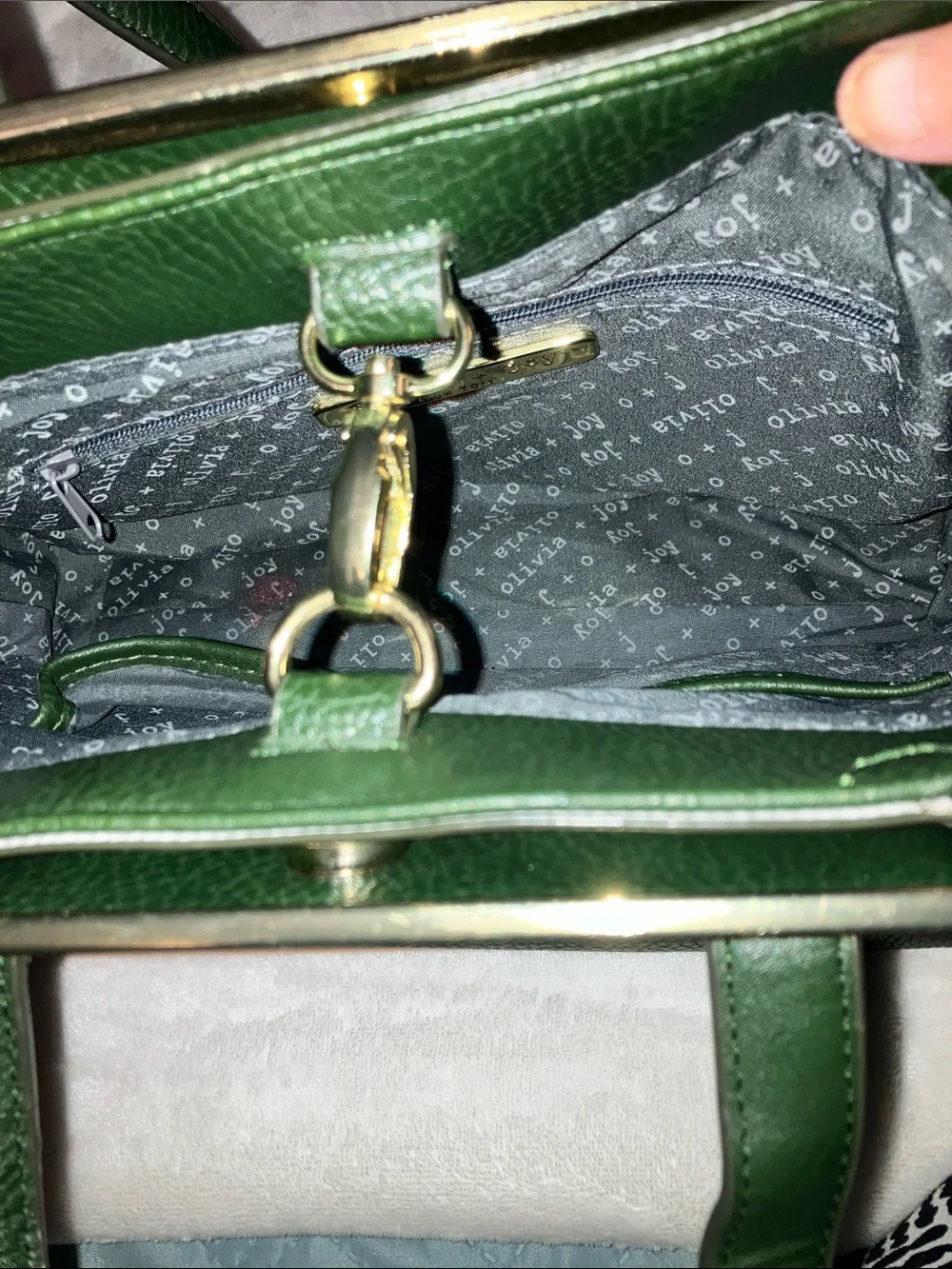 Olivia + Joy structured leather